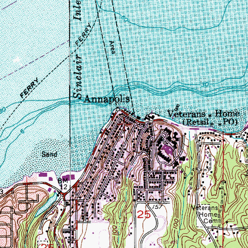 Topographic Map of Creative Kids Learning Center, WA