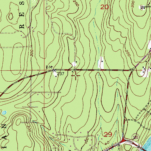 Topographic Map of Marion Forsman - Boushie Early Learning Center, WA