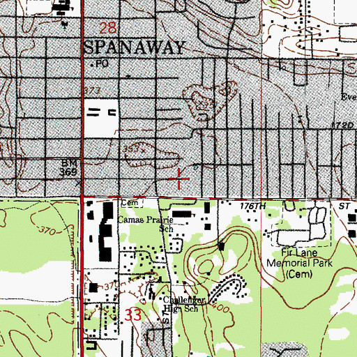 Topographic Map of Discovery Station Early Learning Center, WA