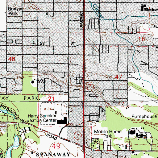 Topographic Map of Kreative Kidz Childcare and Preschool, WA