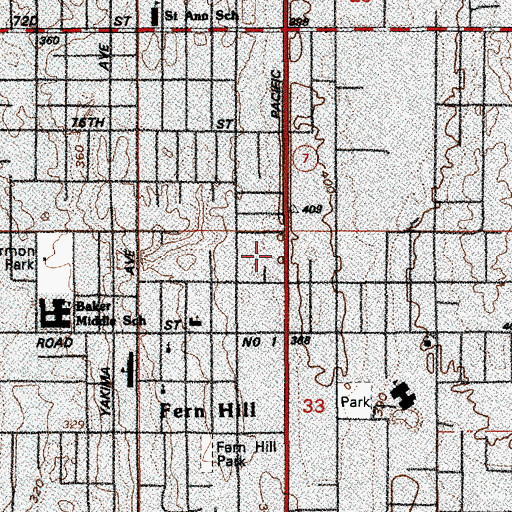 Topographic Map of Tender Heart Learning Center, WA