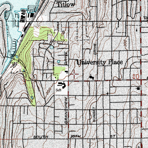 Topographic Map of Happy Days Daycare and Preschool, WA