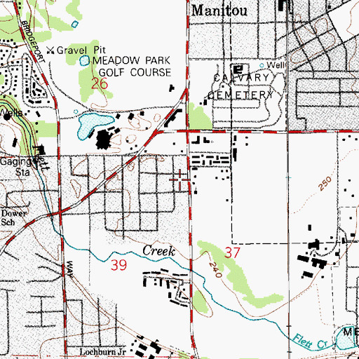 Topographic Map of Alphabet Preschool Center, WA