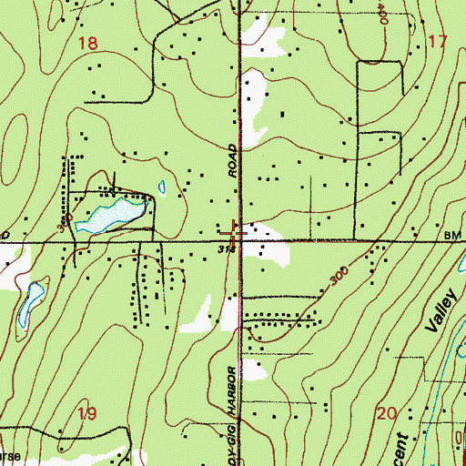 Topographic Map of In His Hands Learning Center - Gig Harbor, WA