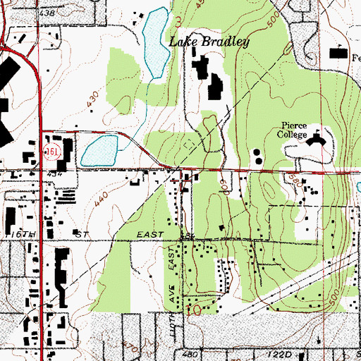 Topographic Map of La Petite Academy, WA