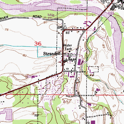 Topographic Map of Seventh Day Adventist Community Center, WA