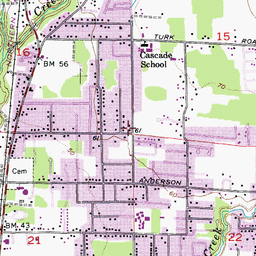 Topographic Map of The Church of Jesus Christ of Latter Day Saints, WA