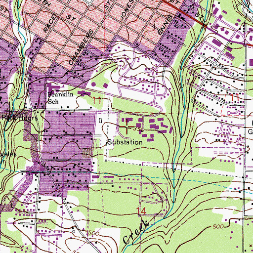 Topographic Map of Peninsula College Wally Sigmar Athletic Complex, WA