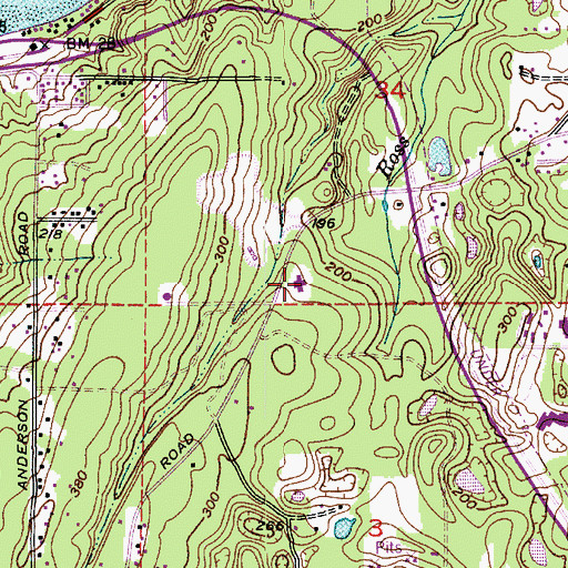 Topographic Map of Kitsap County Youth Services Center, WA