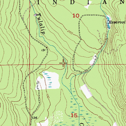 Topographic Map of Tulalip Tribes of Washington Salmon Hatchery, WA