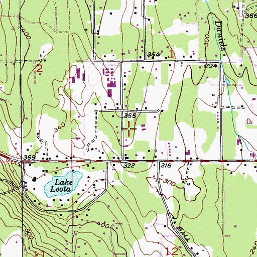 Topographic Map of Mountain View Greenhouse, WA
