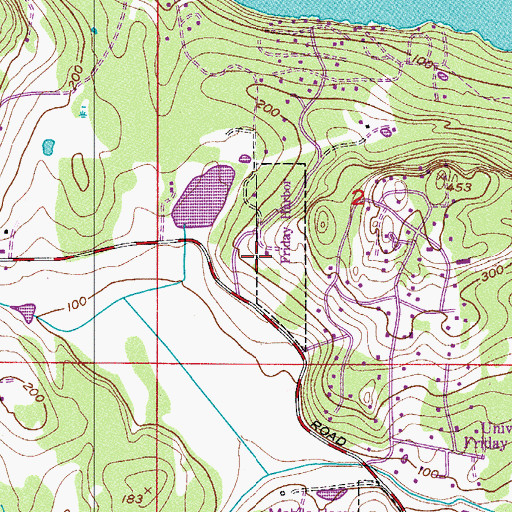 Topographic Map of San Juan Island Transfer Station Solid Waste Facility, WA