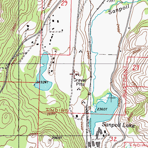 Topographic Map of Torboy Transfer Station Solid Waste Facility, WA