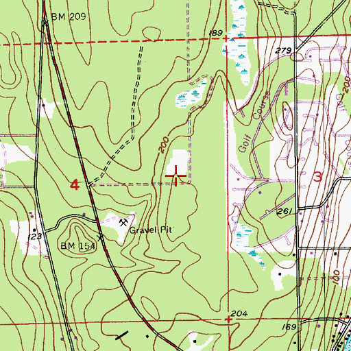 Topographic Map of Freeland Landfill, WA
