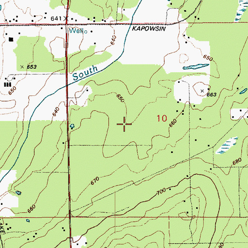 Topographic Map of Three Hundred Fourth Street Landfill, WA