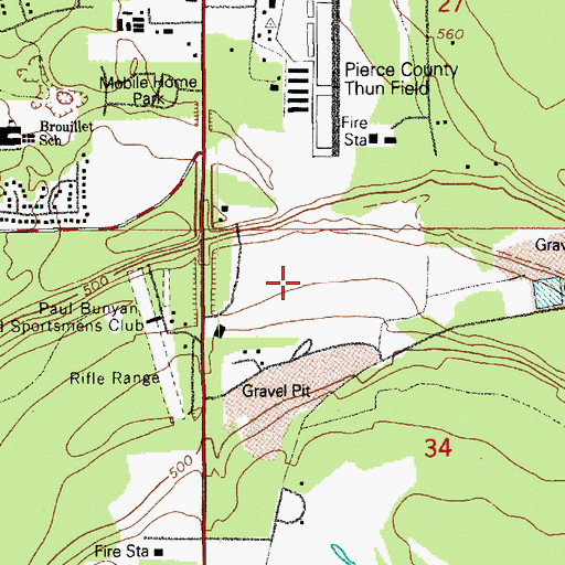 Topographic Map of Hidden Valley Landfill, WA