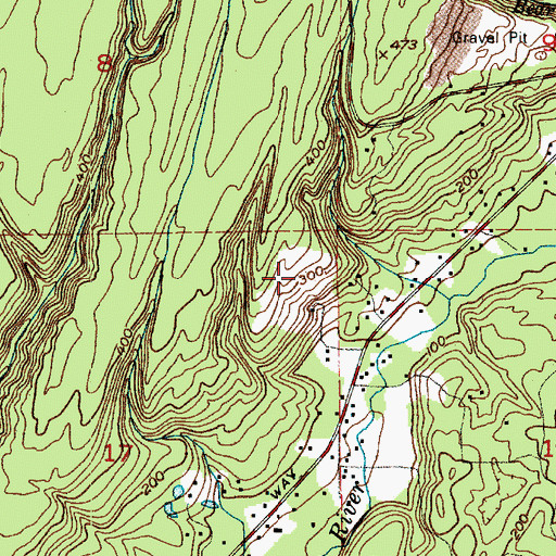 Topographic Map of Old Belfair Quarry, WA