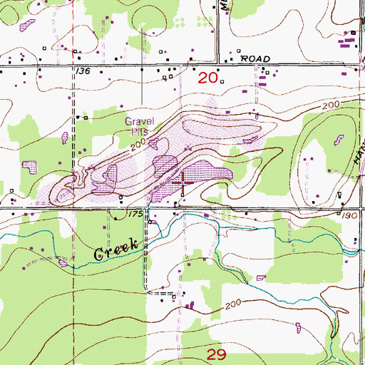 Topographic Map of Pullar Quarry, WA