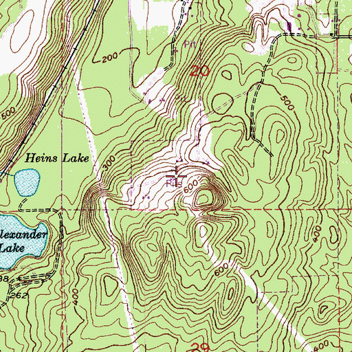 Topographic Map of Ace Quarry, WA