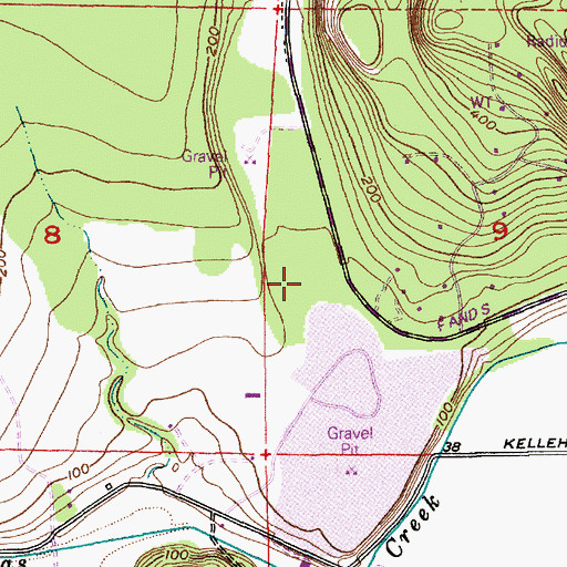 Topographic Map of Butler North Quarry, WA