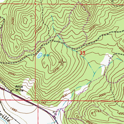 Topographic Map of Black Rock Quarry, WA