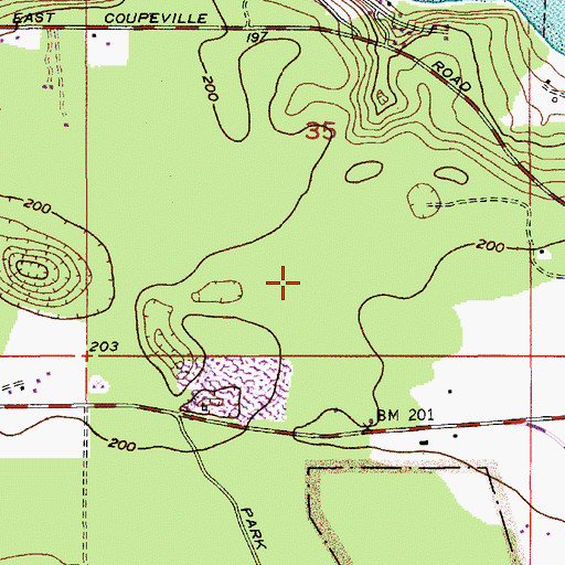 Topographic Map of Coupeville Quarry Number 2, WA