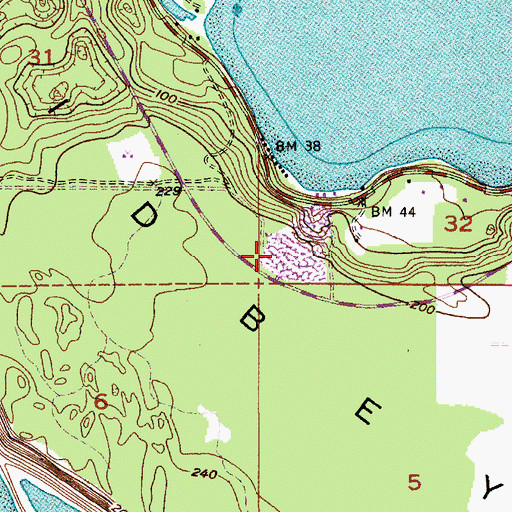 Topographic Map of Libbey Quarry, WA