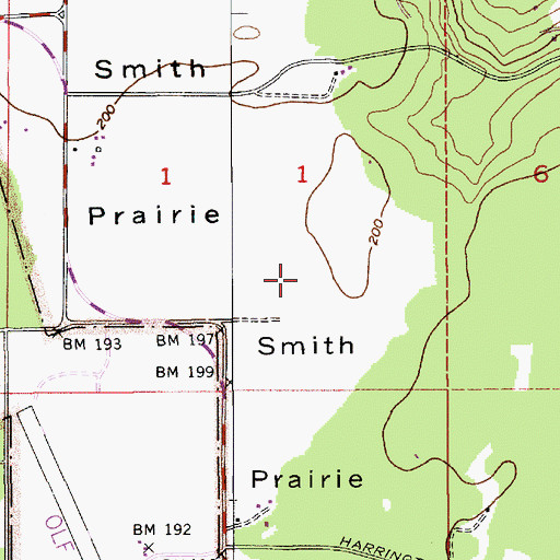 Topographic Map of Miracle Mine Quarry, WA