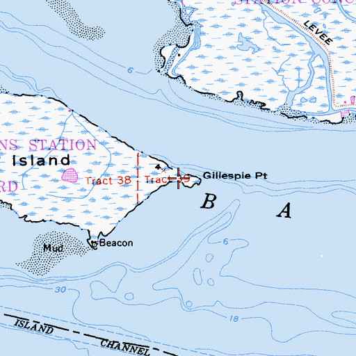 Topographic Map of Gillespie Point, CA