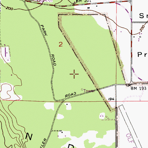 Topographic Map of Prairie Pit, WA
