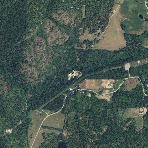 Aerial/Satellite Image of Danforth Quarry, WA
