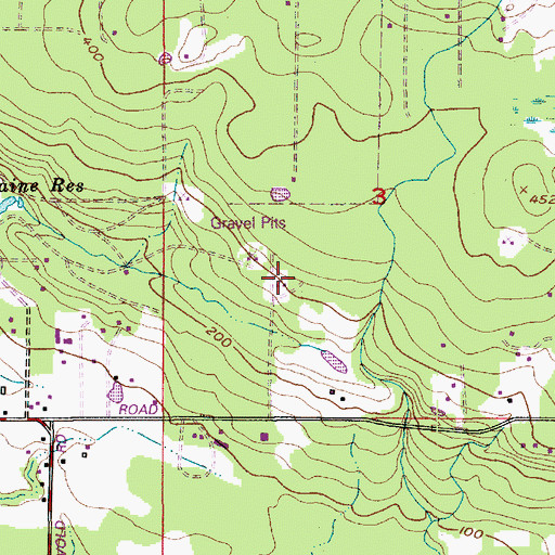 Topographic Map of Blaine Pit, WA