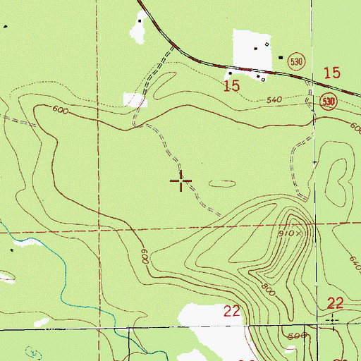 Topographic Map of Allen Pit, WA