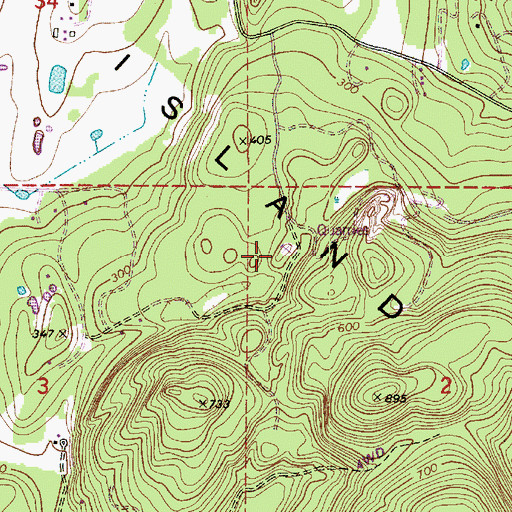 Topographic Map of Sea Island Shale Pit, WA