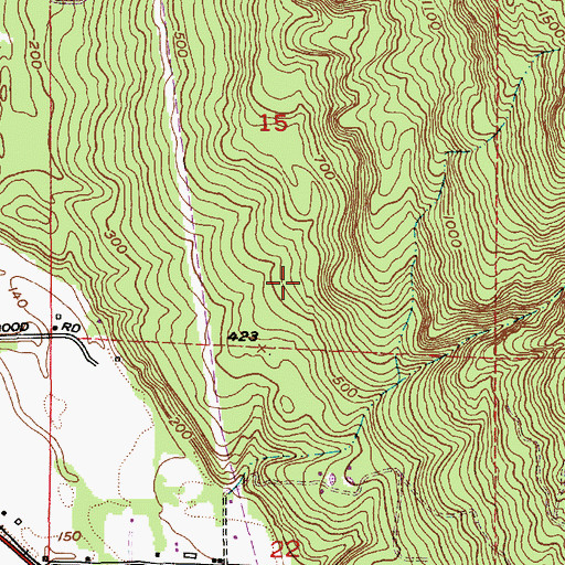 Topographic Map of Goodwin Quarry, WA