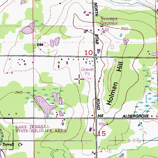 Topographic Map of North Star Quarry, WA