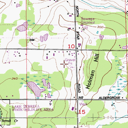 Topographic Map of Polaris Surface Mine, WA