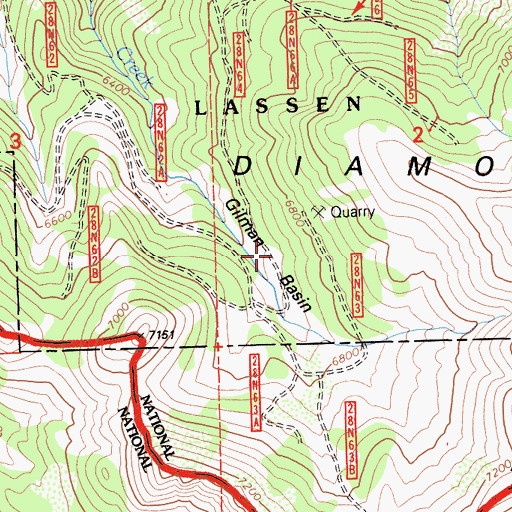 Topographic Map of Gilman Basin, CA