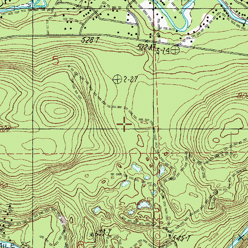 Topographic Map of Granite Falls Quarry, WA