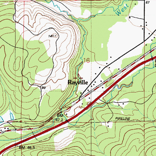 Topographic Map of Garden City Pit, WA