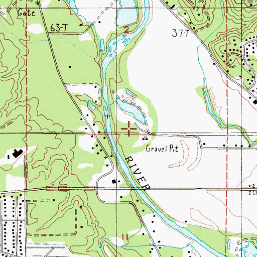Topographic Map of Wynoochee East Quarry, WA