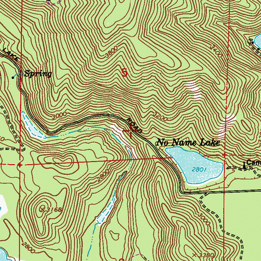 Topographic Map of Iron Mount Talus Quarry, WA