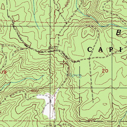 Topographic Map of Capitol Ridge Quarry, WA