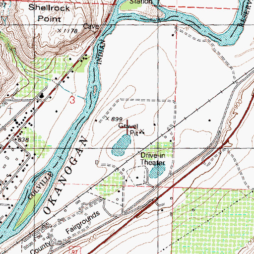 Topographic Map of Rodeo Trail Pit, WA