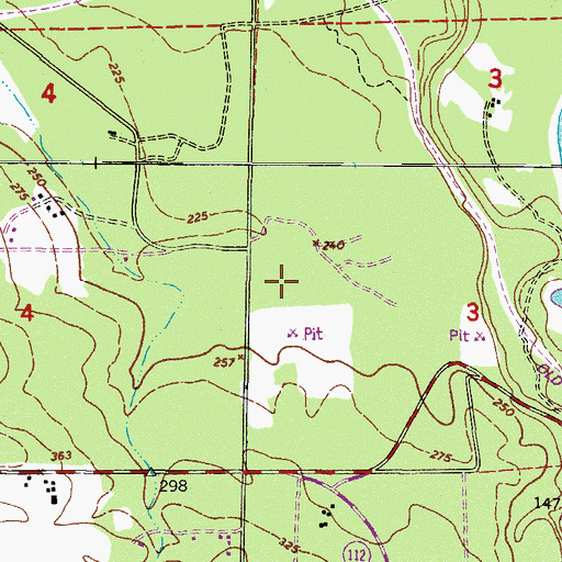 Topographic Map of Elwha Rock Quarry, WA