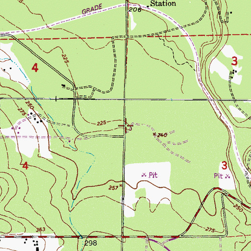 Topographic Map of Ranger Pit, WA