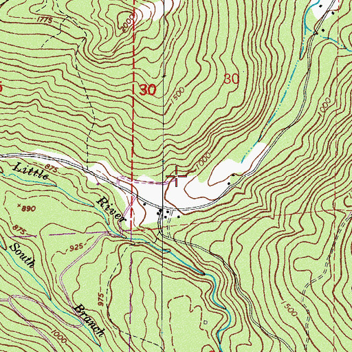 Topographic Map of Shorerock Quarry, WA