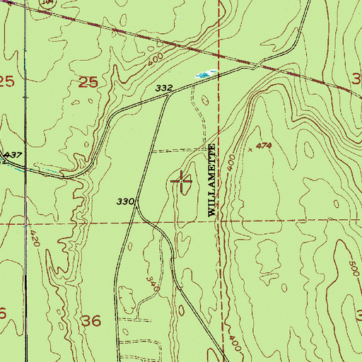 Topographic Map of Thorndyke Pit Road Quarry, WA