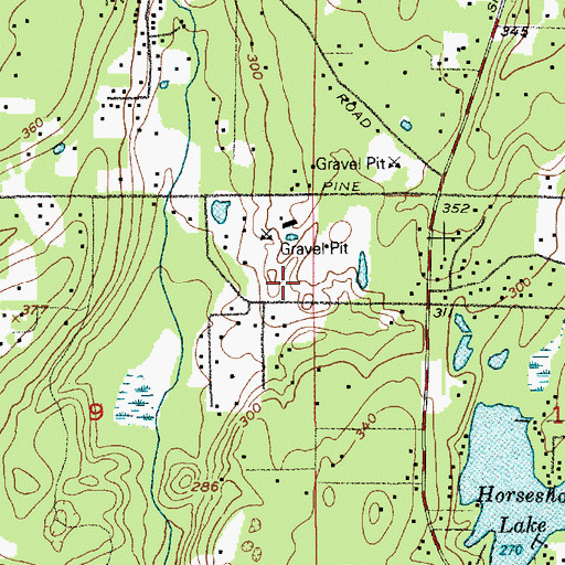 Topographic Map of South End Quarry, WA