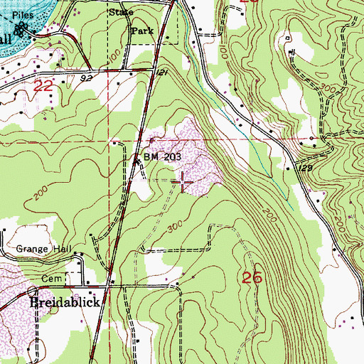 Topographic Map of Settle Pit, WA